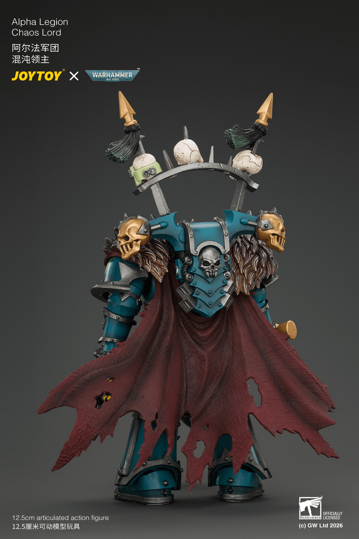Alpha Legion Chaos Lord with Plasma Pistol and Accursed Weapon