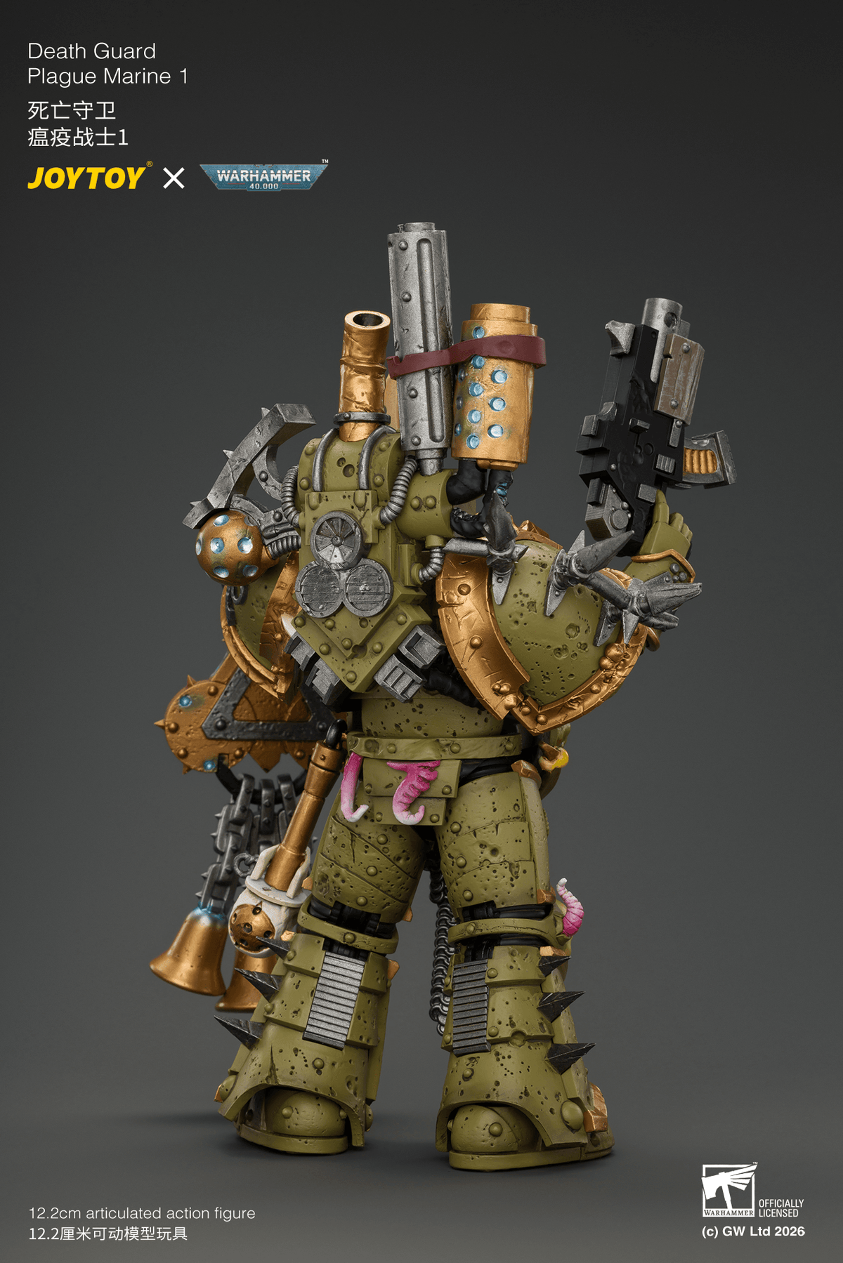 Death Guard Plague Marine 1 with Boltgun and Icon of Despair
