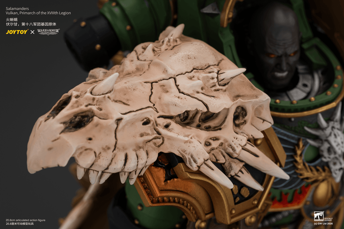 JOYTOY Warhammer The Horus Heresy – Salamanders Vulkan, Primarch of the XVIIIth Legion 1/18