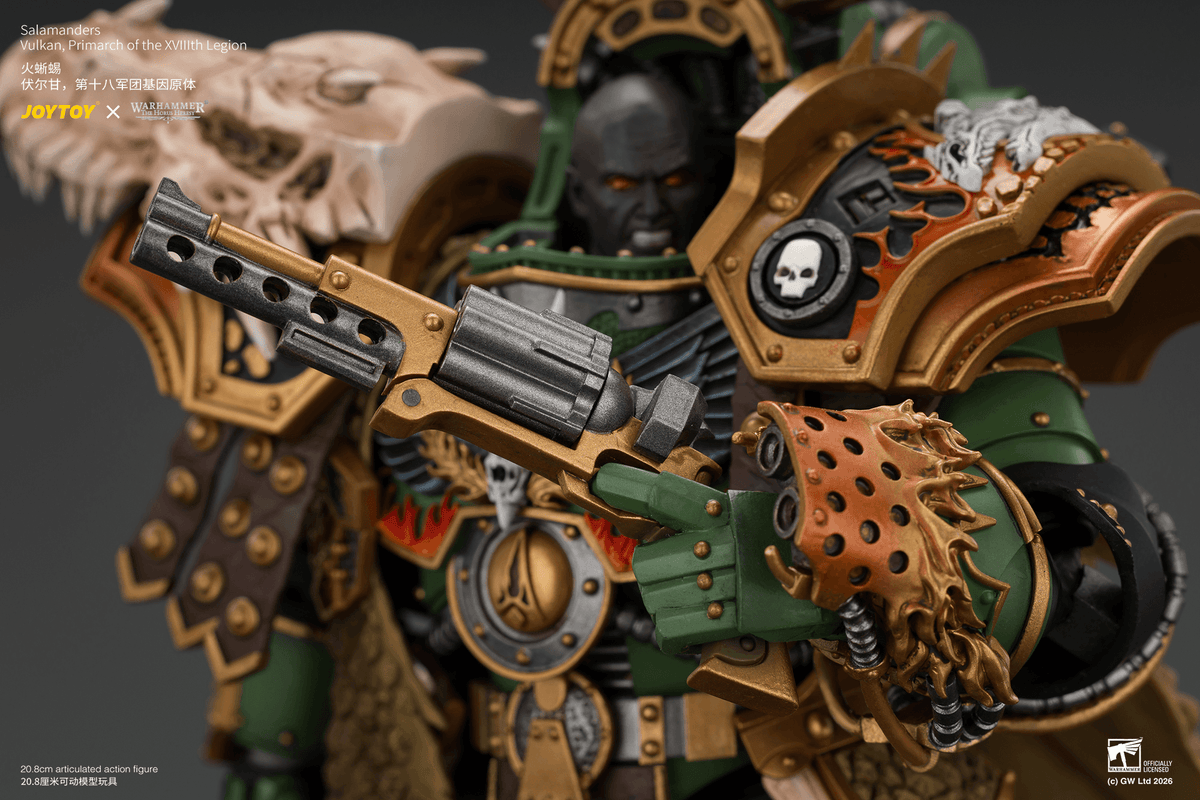 JOYTOY Warhammer The Horus Heresy – Salamanders Vulkan, Primarch of the XVIIIth Legion 1/18
