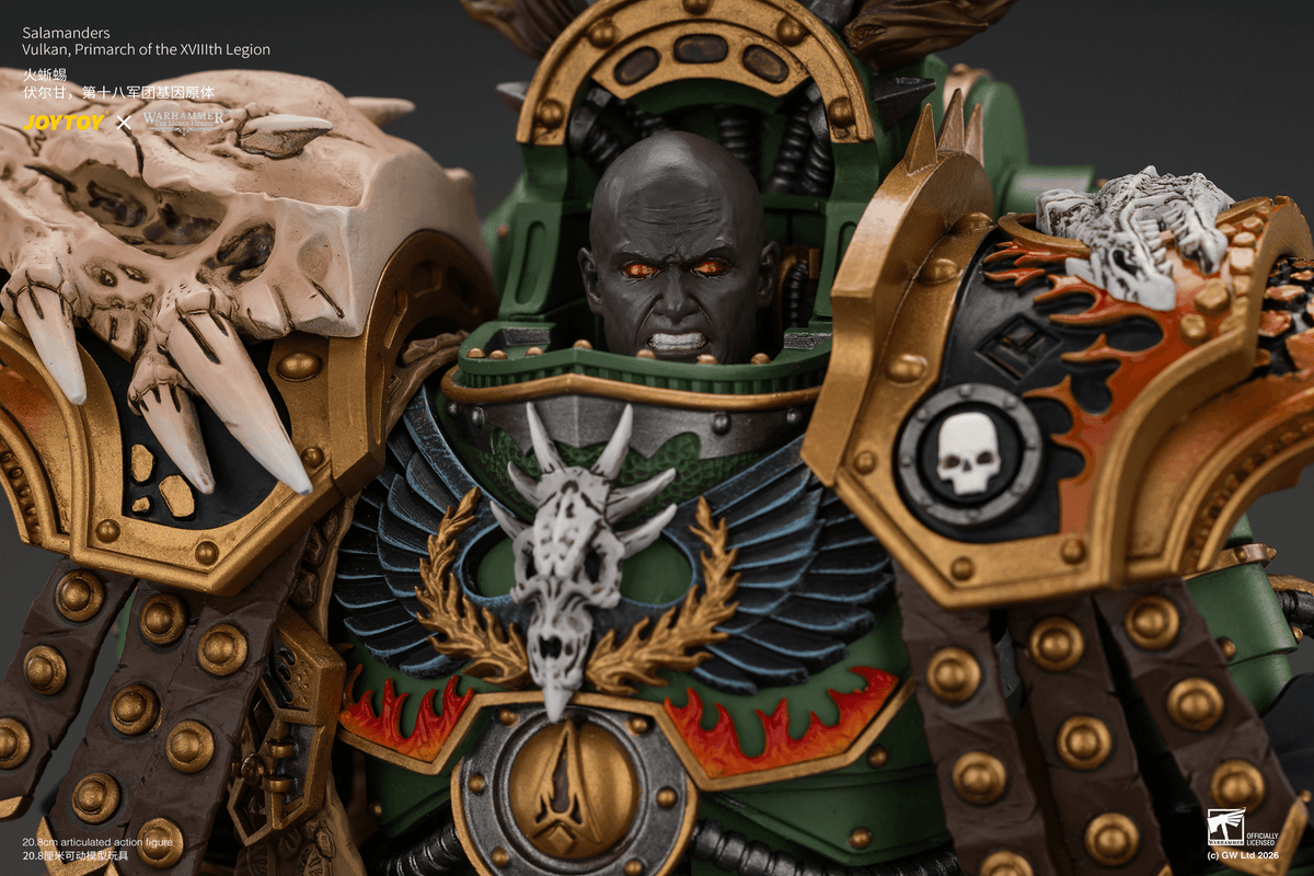 JOYTOY Warhammer The Horus Heresy – Salamanders Vulkan, Primarch of the XVIIIth Legion 1/18