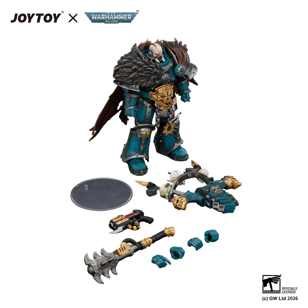 Alpha Legion Chaos Lord with Plasma Pistol and Accursed Weapon